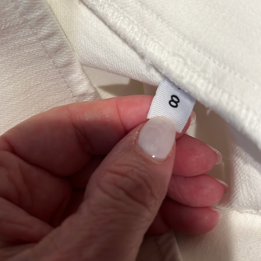 Loft cropped white jeans size 8 - Picture 4 of 5